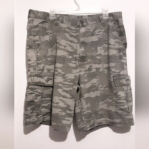 Mens Cotton Camo Cargo Shorts 38 x 10